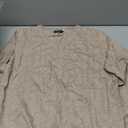 OFEEFAN Womens Sweaters Long Sleeve Shirts Fall Outfits 2026 V Neck Soft Knit Pullover Trendy Tops Dressy Casual Blouses, Size L, Beige