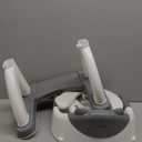 Potty Training Seat, SKYROKU Toddler Toilet Seat for Kids Boys Girls, 2 in 1 Potty Training Toilet, Splash Guard Anti-Slip Pad Step Stool, New Sector-Shape Stabilized Base (8899+Grey)