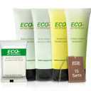 ECO Amenities 75-Piece Hotel Toiletries Set 5-in-1 Travel Size: Shampoo, Conditioner, Body Wash, Lotion (30ml), Soap (28g) Bulk Amenities for Hotels, Airbnb, Motel, Guest Rooms (1oz, 75) 