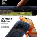 TORRAS Ostand Q3 Air for iPhone 17 Pro Case 6.3'' with Stronger Magnetic Stand, Fit for Magsafe, Airbags Miltary Protection, Camera Control for iPhone 17 Pro Case, Shockproof & Stylish, Midnight Blue