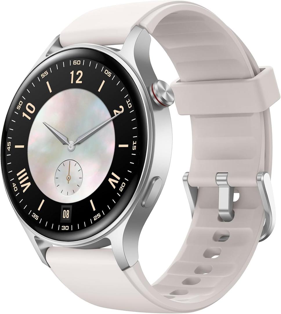 Fitpolo Smart Watch for Men Women,1.3" AMOLED Touchscreen Fitness Tracker, Make/Answer Calls, Heart Rate SpO2 Monitor, IP68 Waterproof, Sleep & Activity Tracking Smartwatch for Android Phones iPhone (Grey)