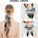 4 x Silk Scarf for Women,Digital Printed Scarves 20.8" x 21.6" Neck Scarf Breathable Lightweight for Nurses Gift Packed (All Angels..)