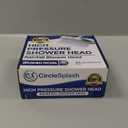 High Pressure Shower Head - Anti-Clogging Silicone Nozzles - 2.5 GPM Removable Restrictor - Easy to Clean Adjustable Replacement - easy to install with Plumbers Tape - 6 inch - Brushed Nickel Finish