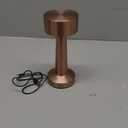 Portable LED Table Lamp, 3-Levels Brightness Metal Desk Lamp,3 Color Touch Control Rechargeable Lamp, Ideal Bedside lamp for Nightstand,Bedroom, Living RoomRose Gold