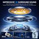 Wireless Gaming Headset with Noise-Canceling Mic for Xbox Series X/S, Xbox One, PS4, PS5, PC, Mac, 2.4GHz Wireless & Bluetooth 5.4 Gaming Headphones, 100-Hour Battery, 50mm Drivers