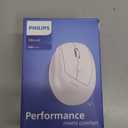 Philips Ergonomic Mouse - Vertical Mouse with 800/1200/1600 Adjustable DPI, 6 Silent Buttons, Auto Power Saving,Light Weight,2.4GHz Wireless Mouse for Laptop,Desktop, PC- White