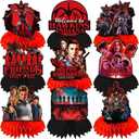 2 x 9Pcs Stranger Birthday Party Supplies, Honeycomb Centerpieces for Stranger Things Decorations, Double Sided Table Centerpieces