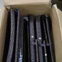 Shintenchi 3 Pieces Patio Furniture Set 3 Pieces PE Rattan Wicker Chairs with Table Outdoor Furniture for Backyard/Garden/Poolside/Outdoor Restaurant Brown Rattan with White Cushion