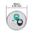 VEXUNGA 45/5 uF 45+5 MFD 370V or 440V Dual Run Start Round A/C Capacitor 45 5 uF 370 440 Volt VAC CBB65B Air Conditioner Capacitors for AC Unit Fan Motor Start or Heat Pump or Condenser Straight Cool