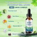 Catfit Soursop Graviola Liquid Drop  Soursop Drops for Cell Support, Antioxidant, Relaxation & Immune Boost with Sea Moss, Turmeric, Black Pepper, B6 C, Zinc, Sugar Free, Gluten Free, Vegan, 2 Fl Oz