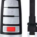 Replacement Smart Remote Car Key Fob for Volkswagen Passat 2006-2013 CC 2009-2015 NBG009066T HLO 3C0 959 752 N 315MHz ID48Chip 4Buttons