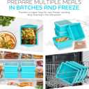 Xomoo 2 Cup Silicone Freezer Trays with Lids, Silicone Soup Freezer Molds - Leakproof, BPA-Free, Stackable, Microwave & Dishwasher Safe, Perfect for Soups, Sauces, Meal Prep, and Baked Goods - 4 Pack