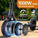 Qlaway 10/8.5" E Scooter for Adults 19 MPH Sport Escooter 350/500W Motor, Electric Scooter 15-22 Miles Range, Bearing 265 LBS/APP Control