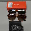 livho Trendy Polarized Square Aviator Sunglasses Women Men Square Eyewear Frame, Retro Sun Glasses for Women Men 2025 Shades