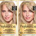 L'Oreal Paris Superior Preference Luminous Fade-Defying Permanent Hair Color, Hair Dye For Up to 9 Weeks of Radiance, Medium Ash Blonde 7.5A, 1 Hair Dye Kit (Pack of 2)