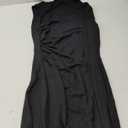 Women's Ruched Ponte Sheath Dress Wear to Work Suiting Black, Size M