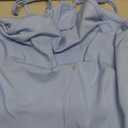 Muchpow Women's V Neck Sleeveless Jumpsuits Spaghetti Straps Harem Long Pants Overalls With Pockets (Medium, Blue)