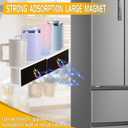 2 Pack Magnetic & Wall Mount Stanley Cup Organizer for Refrigerator, White Water Bottle Organizer for Stanley 30/40 oz, Tumbler Holder Organizer for Kitchen Cabinet Fridge, Easy to Install