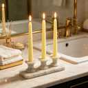 20-Pack Yellow Taper Candles Unscented, 10 Inch Tall Dinner Table Candlesticks for Wedding Centerpieces, Bulk Tapered Candles Long Burning Smokeless Dripless, Bright Decorative Candles for Home Decor