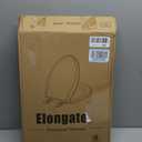 Hibbent Elongated Toilet Seat with Oval Cover, Soft Close Toilet Seat