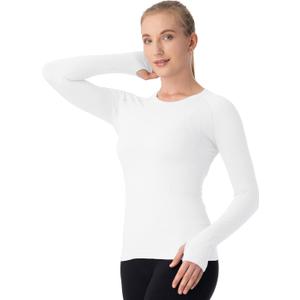MathCat Seamless Workout Shirts for Women Long Sleeve Yoga Tops Sports Running Shirt Breathable Athletic Top Slim Fit (Large)