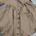 Mingyuezai Women Renaissance Costume Medieval Victorian High Waisted Button Skirt Set, Small