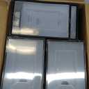 Foluck X-Large Shoe Storage Box, 15 Pack Clear Plastic Stackable Shoe Organizer for Closet, Interlocking Design Shoe Container Bins for Sneakers, Foldable Shoe Rack with Lids, Black