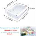 Farochy Refrigerator Organizer Bins - Egg Drawer Fridge Shelf Holder Storage Box for Fruits & Vegetables (1 Pack)