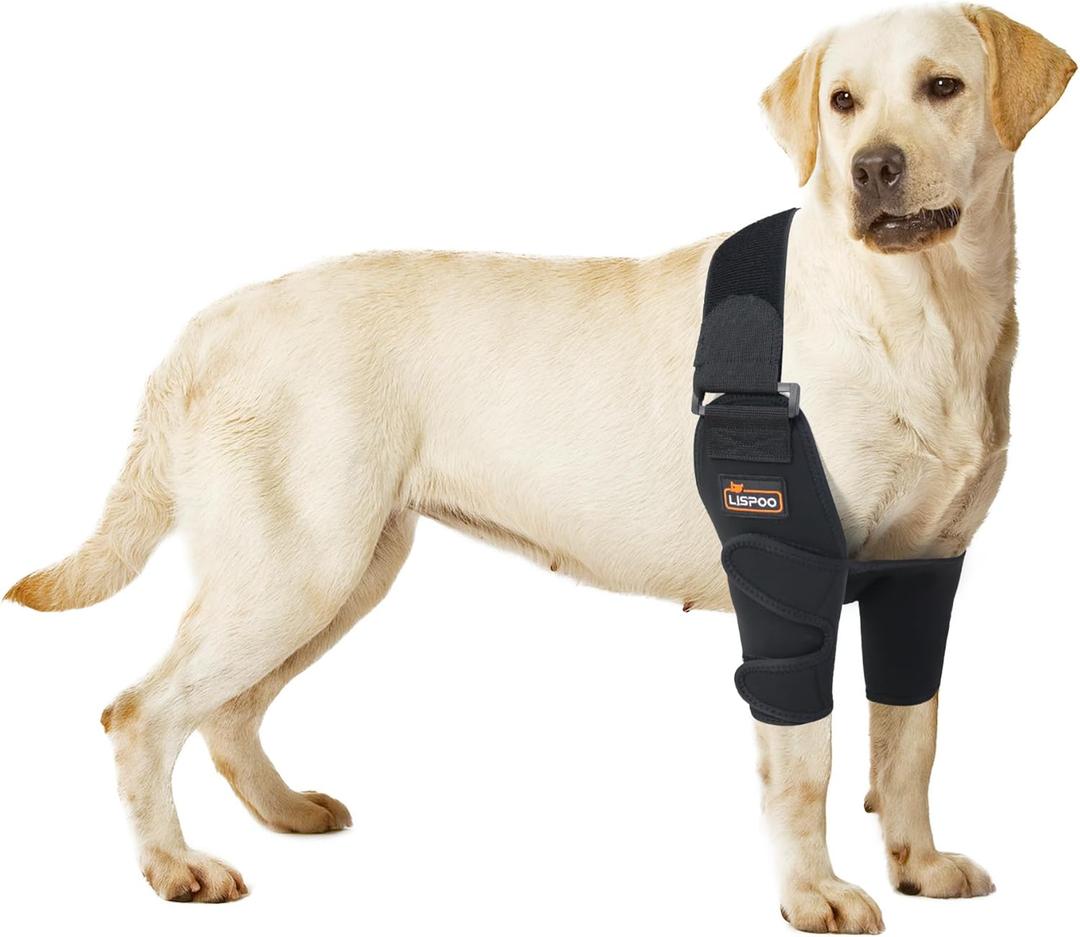 LISPOO Dog Elbow Brace Protector Pads Provides Elbow Support and Protection, Dog Elbow Dysplasia Brace for Elbow Hygroma, Arthritis, Dysplasia, Elbow Calluses, Shoulder Dislocation, Elbow Brace, (XL)
