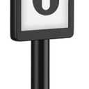 Solar Illuminated LED Lighted Address Sign, House Numbers for Outside Yard Home, Numbers Plaque Outdoor Waterproof, Black