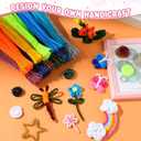 Yunsailing 1800 Pcs Pipe Cleaners 6 mm x 12 Inch Chenille Stems Pipe Cleaners Craft Supplies Art Supplies Adults DIY Creative Decorations Creative DIY Projects Decorations (Stylish Color)