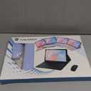 TUNKARMOR for iPad 9th / 8th / 7th Generation 10.2 inch & iPad Air 3rd Gen & iPad Pro 10.5 inch Case with 7 Color Backlit Keyboard  Built in Pencil Holder with Mouse (Purple)