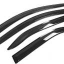 Window Visor Compatible with 2007-2011 Toyota Camry, Slim Style Acrylic Smoke Tinted Sun Rain Wind Guards Shield Vent by IKON MOTORSPORTS, 2008 2009 2010