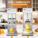 Newhai 2-in-1 French Fry Cutter & Juicer, Heavy Duty Potato Dicer Press