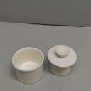 Butter Crock with Lid for Countertop - Ceramic French Butter Dish for Spreadable Soft Butter, Butter Container Holder with a Water Seal, Housewarming Gift, Kitchen and Home Decor, Speckled White