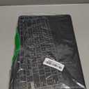 KEROM Compatible with Crocodile MacBook Air 13 inch Case 2021 2020 2019 2018 M1 A2337 A2179 A1932, Textured Elegant Luxury Alligator Skin Snakeskin PU Leather Hard Shell & Keyboard Cover, Black