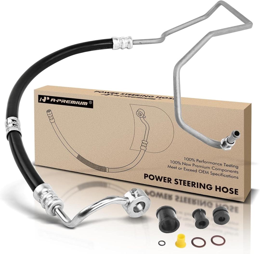 A-Premium Power Steering Pressure Hose Line Assembly | Compatible with Hyundai Genesis Coupe 2013-2014, L4 2.0L, Turbocharged, Pump To Rack