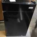 Igloo 3.2 Cu.Ft. Single Door Compact Refrigerator with Freezer - Slide Out Glass Shelf, Perfect for Homes, Offices, Dorms - Black