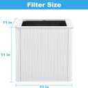 (2-Pack) 211+ Replacement Filter Compatible with Blue Pu-re 211+ Air Cleaner Purifier Series, 2 Stage Filtration System of H13 True HEPA and Activated Carbon Filter