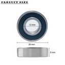 2 x 20 PCS 6001-2RS Deep Groove Ball Bearings - Lubricated Bearing Steel Sealed Ball Bearing - 12x28x8 mm Bearings with Rubber Seal & High RPM Support, Stable Performance and Cost Effective (20)