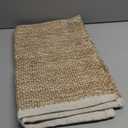 Hausattire Jute Woven Area Rug 2'x3' - Blue, Small Boho Farmhouse Rugs for Living Room, Bedroom, Kitchen, Entryway Front Door Mat | Outdoor Indoor Rustic Throw Bathroom Rugs - 24x36 Inch