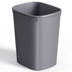 CEROELDA Small Bathroom Trash Can, 2.6 Gallon Slim Mini Garbage Can Small Trash Bin Plastic Waste Basket for Dorm Room, Bedroom, Office, Toilet (1 Pack-Grey)