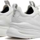 clove Forte Shoes for Doctors & Nurses, Fluid Resistant, Easy to Clean, Slip Resistant, Comfortable for 12+ Hour Standing Shifts, Elastic & No-Tie Laces, Sneakers for Men & Women (Brilliant White, 11.5 Women/10 Men)