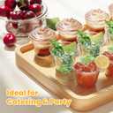 PrettyCare 9 oz Clear Disposable Cups, 200 Pack Clear Plastic Cups, Bulk Heavy-Duty Fruit Punch Cups, Party Supplies for Cold Beverages, Cocktails, Smoothies, Wine, and Desserts