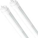 F15T8 LED Replacement Bulb,7W,5000K Daylight White,F15T8 LED Tube Light Rotatable End Caps,Frosted Cover,85-265VAC (120V 2Pack).