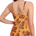 Kingfancy Summer Dresses for Women 2025 V-Neck Spaghetti Strap Sundresses Short Dress with Pockets (S)