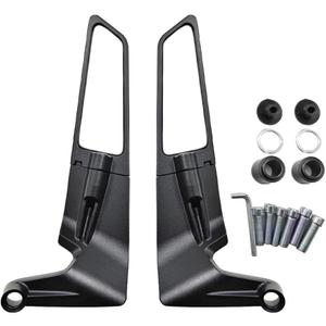 VD New Bike Mirror Adjustable Rotating Rear View Stealth Fin Wings Side Mirrors for Yamaha, Hero Honda Suzuki Benelli DUKE-250-390 MT-15 Apache 200 4v All Street Necked Bikes Accessory
