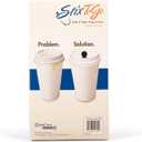 StixToGo Beverage Plugs - Leak Prevention Coffee Accessory for Hot Drinks, Disposable Coffee Stoppers, Fits Standard Lids - Black, 2", Pack of 2000