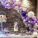 PartyWoo 50pcs Pearl Light Purple Balloons, 12inch, Latex, for Balloon Garland, Birthday, Wedding Decorations