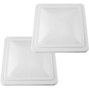 2 Pack 14" Universal Roof Vent Cover Vent Lid Replacement for RV, Trailer, Camper, Motorhome Roof Vent Cover White